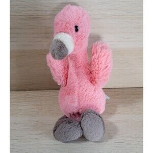 Jellycat Bashful Flamingo Plush Stuffed Animal Sits Retired Pink Soft Plushie